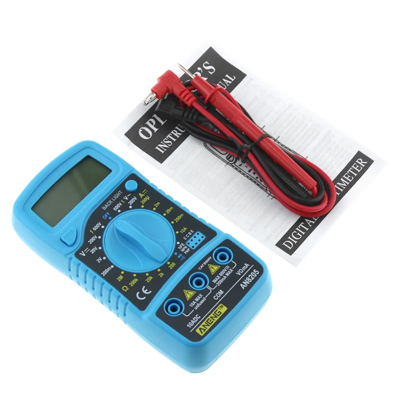 

NEW AN8205 Digital LCD Multimeter Voltmeter Ammeter AC/DC/OHM Volt Current Tester H15