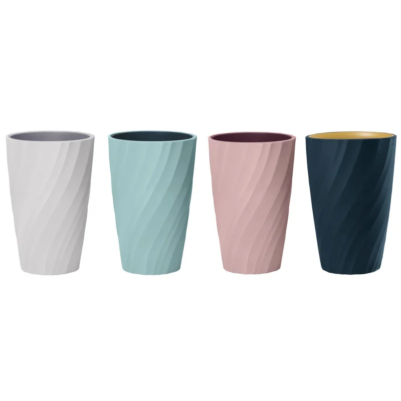 Нордическая Резьбовая ванная комната Tumblers чистка зубов чашка Простая вода чашка высокого качества кружка с двойными стенками для ванной