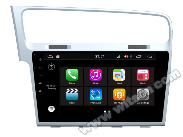 Top 10.1" Android 8.0 Oreo OS Car Multimedia Navigation GPS Radio for Volkswagen Golf 7 2013-2018 with Optional ADAS Function 2