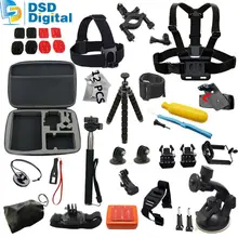SAQN for Gopro accessories kit Floating bobber Mount for go pro hero 5 4 3+3 session xiaomi yi 2 action camera eken h9 sjcam 12F