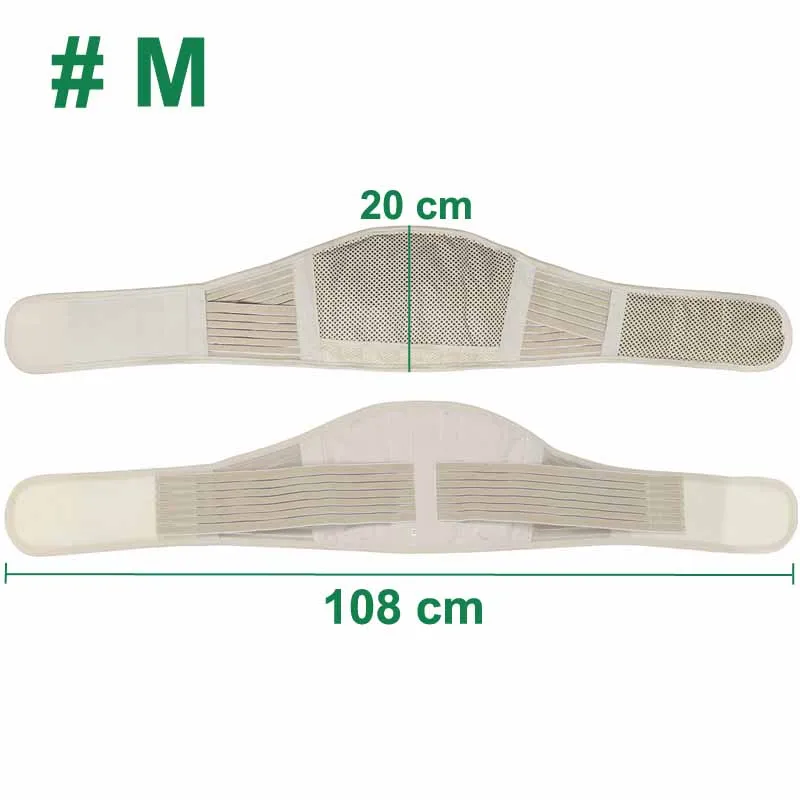 Tcare Регулируемая САМОНАГРЕВАЮЩАЯСЯ турмалиновая бандажная поддержка талии тренажер магнитотерапия поясной пояс Поясничный уход брекеты - Цвет: M