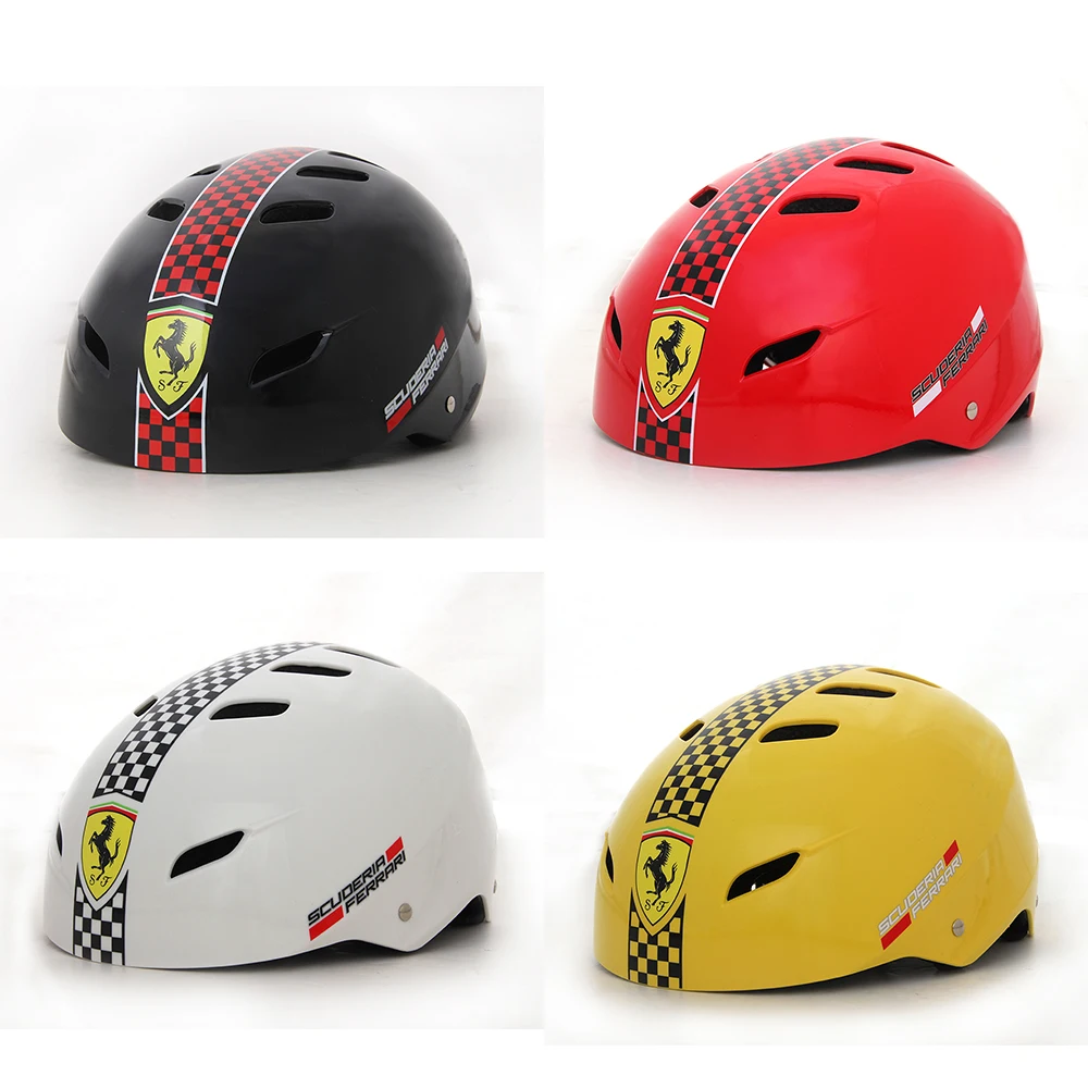 Ferrari Сверхлегкий детский спортивный шлем, детская защита головы, открытый велосипедный шлем для подростков, для мальчиков и девочек