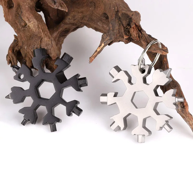 18 in 1 EDC Outdoor Pocket Tool Multi tool Card Combination Compact And Portable Outdoor Products Snowflake Tool Card|Outdoor Tools| - AliExpress
