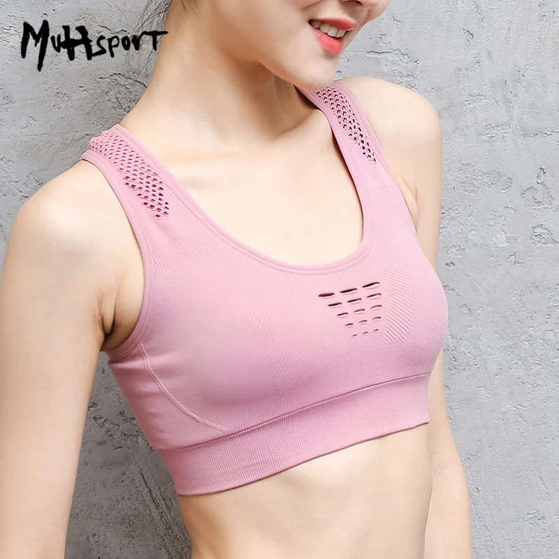 Professional women sports bras GYM lady running fitness exercise quick drying underwear training