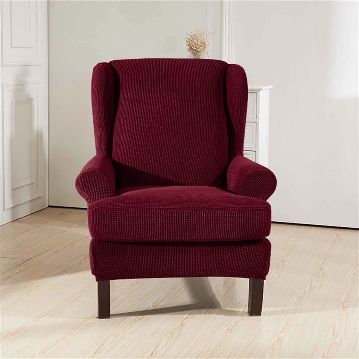 Наклонная рукоятка King Back эластичные чехлы на кресла кресло крыла дивана задняя крышка стула стрейч протектор SlipCover протектор