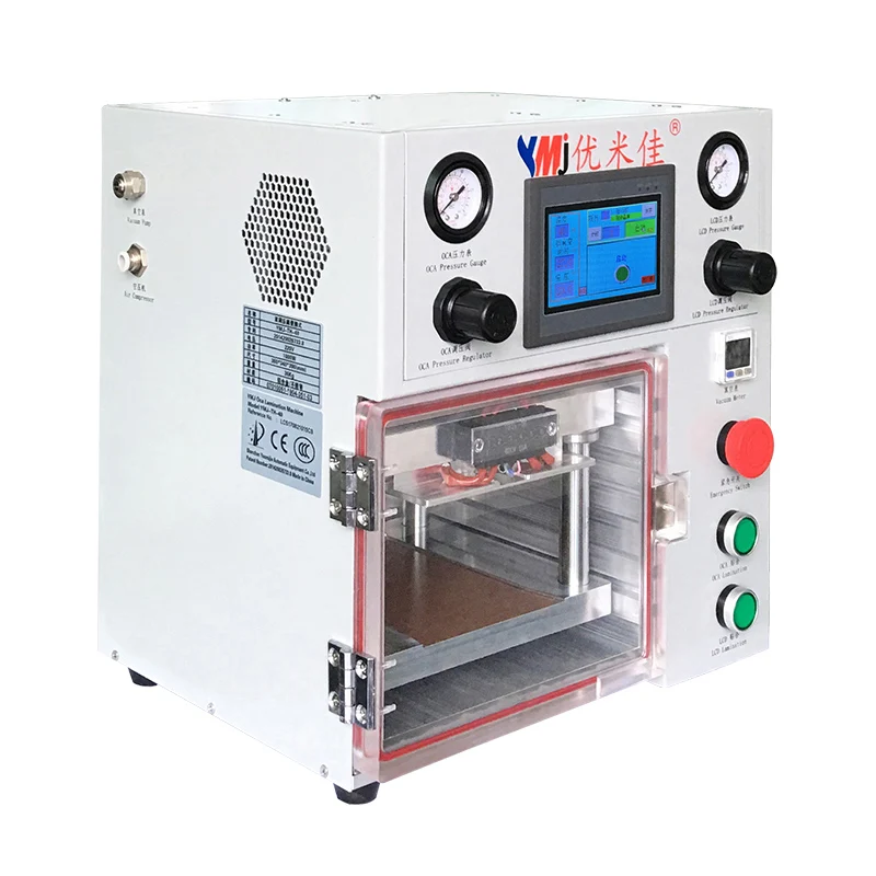  YMJ Vacuum OCA Laminating Machine Double Pressure Regulating Valve Portable Laminator for Samsung i