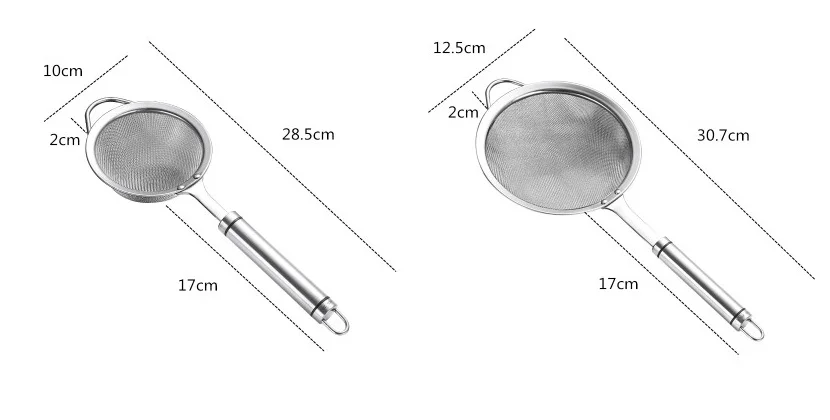 Стальной сито Многофункциональный сетчатый провод Фильтр широкий рот Ручной Кухонный мука чай масло Ситечко Дуршлаг-Сито Фильтр аксессуары