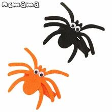 2 шт, забавные волосы на Хэллоуин, фетровые заколки-пауки, головные уборы, шпильки ручной работы для детской вечеринки, аксессуары для волос