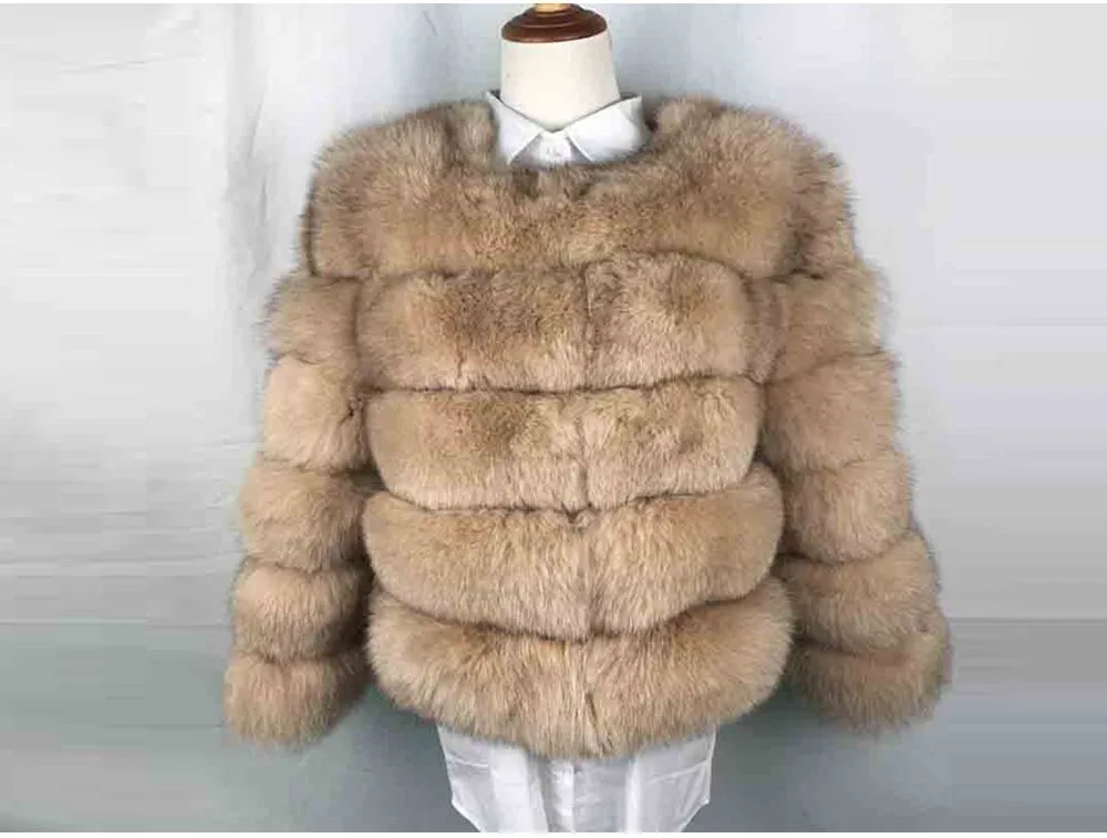 Topfur White Fox Real Fur Female Coat Women Short Winter Fur Leather Jacket Clothes Outerwear Natural Fox Fur Coats For Women