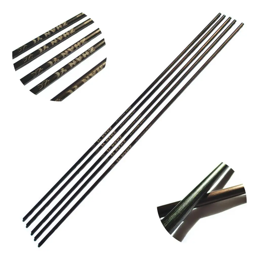 6 Pack Copper Grained Archery Carbon Arrows Shafts Spine 400 500 600