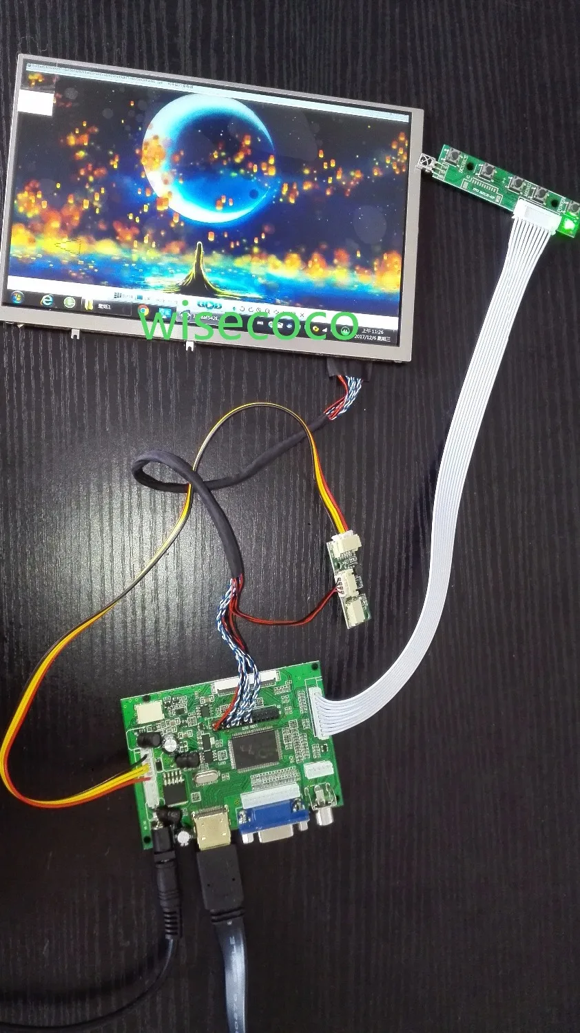  8.2 inch IPS LCD TFT Display 1280(RGB)*800 with VGA HDMI Control Board For tablet project