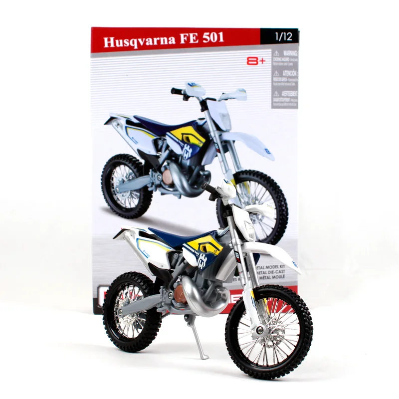 Maisto 1:12 Husqvarna FE 501 Сборка DIY модель мотоцикла велосипед наборы в коробке