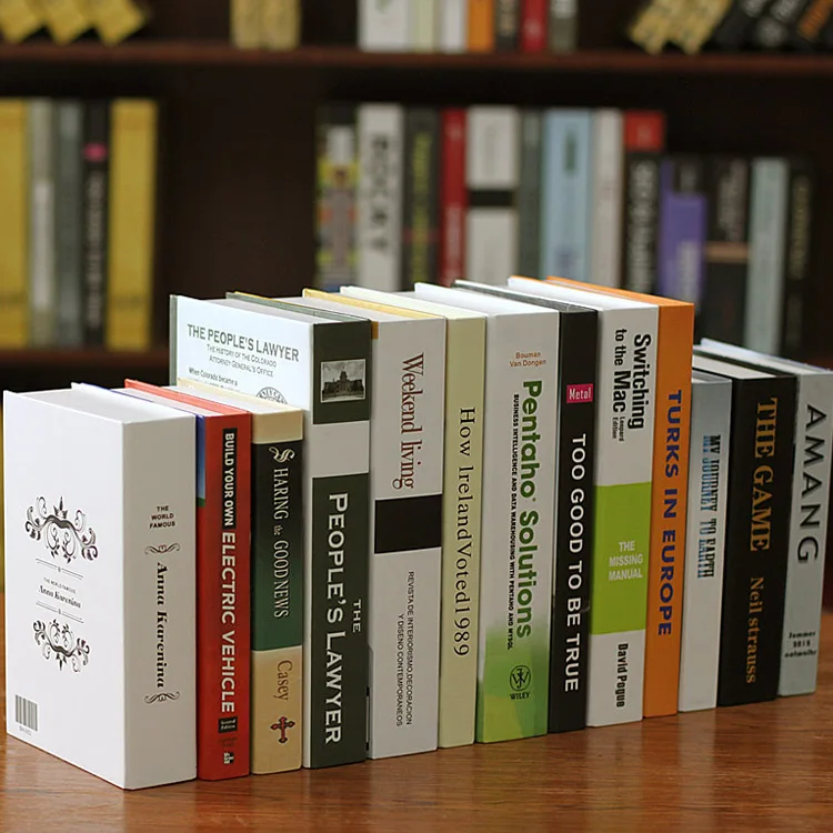 

10pc Home Furnishing decorative handicrafts decorative study series simple modern Fake BH-13A simulation book ecoration Books