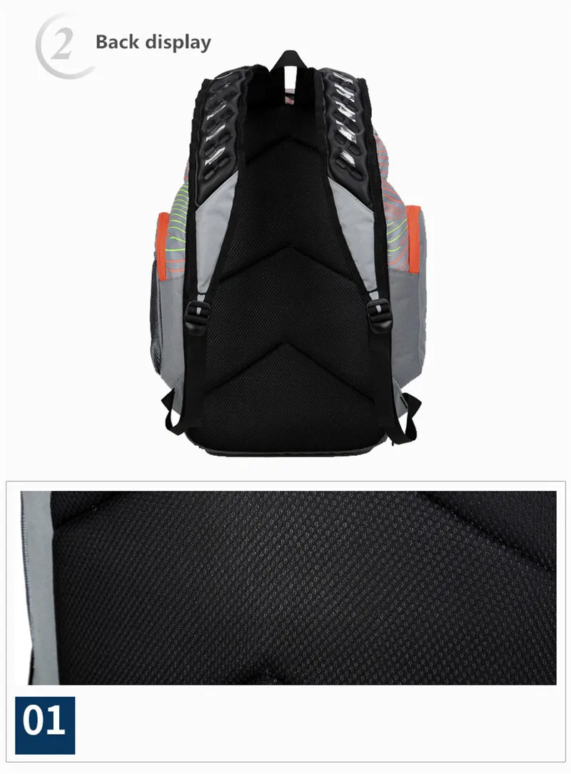 Ombro esportes ginásio sacos de basquete mochila