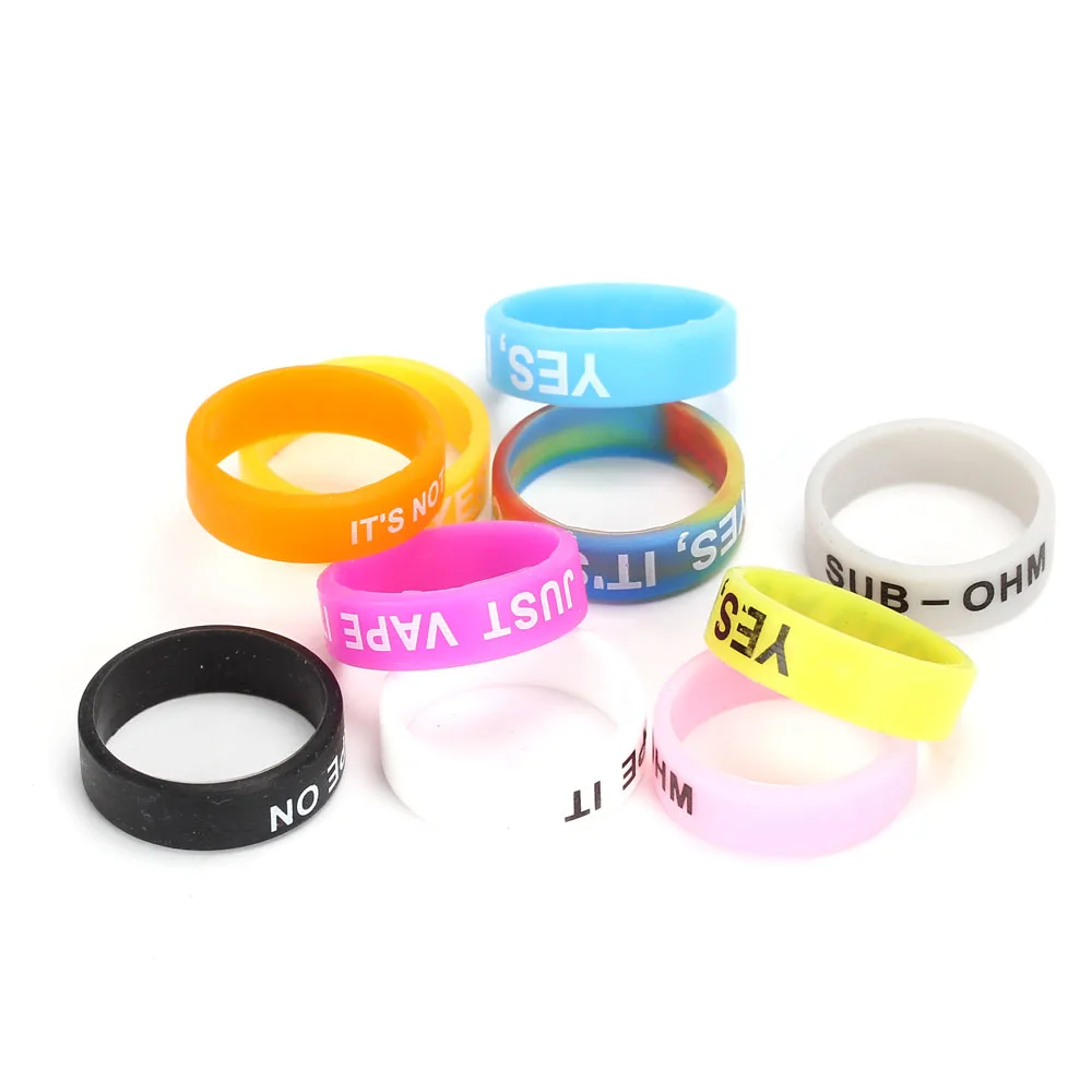

10pcs/lot Coil Father Electronic Cigarette Vape Band Silicon Ring for Mechanical Mods RDA Anti slip Protect Vape Users