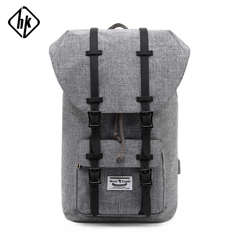 HK Vintage Men Oxford Backpacks Casual 