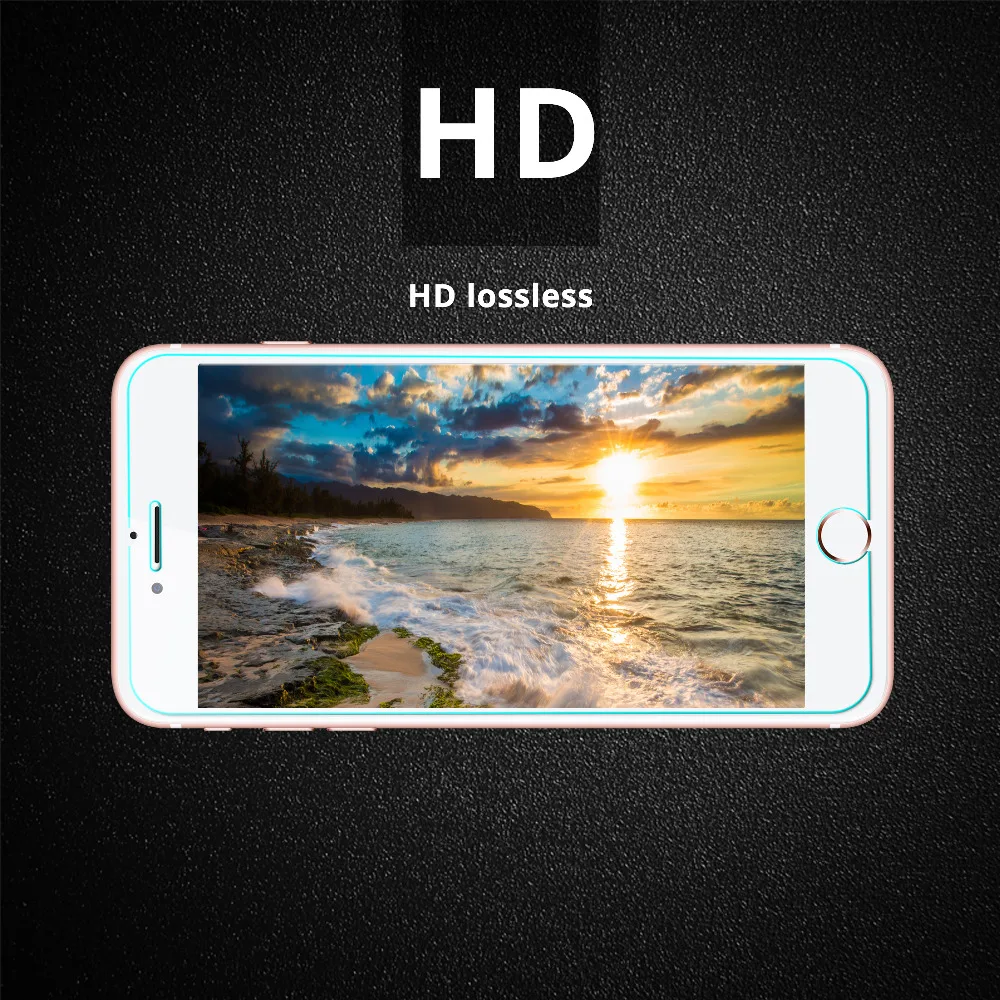 100 шт/партия 0,25 мм протектор экрана из закаленного стекла для iPhone X XR XS max 8 7 6 Plus 5s 5C SE 2.5D пленка из закаленного стекла DHL