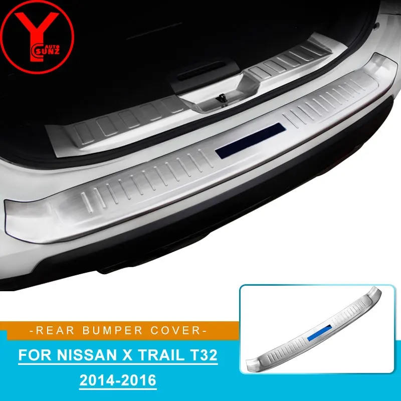 ABS крышка заднего бампера из нержавеющей стали для nissan x trail t32 автомобильные аксессуары для nissan x-trail t32 xtrail YCSUNZ