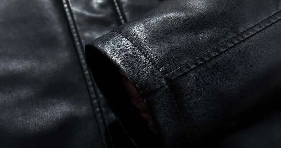 M-4XL, хит, Весенняя Мужская Новая модная куртка средней длины с капюшоном, Толстая куртка из искусственной кожи с капюшоном