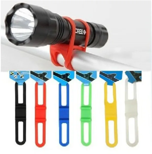 Bicycle Handlebar Silicone Strap Cord Bike Front Light Phone Fixing