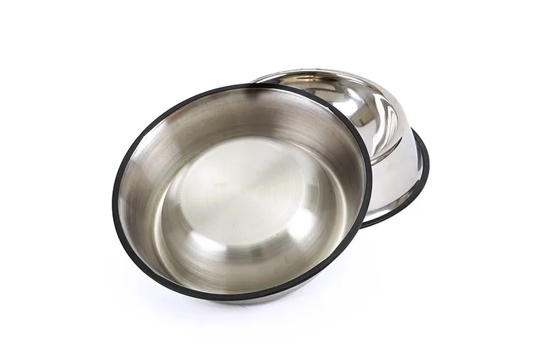 Big Volume Dog Dry Food Bowl Feeder Stainless Steel Broken Resistant Snacks Food Water Bowl Dish  (17)