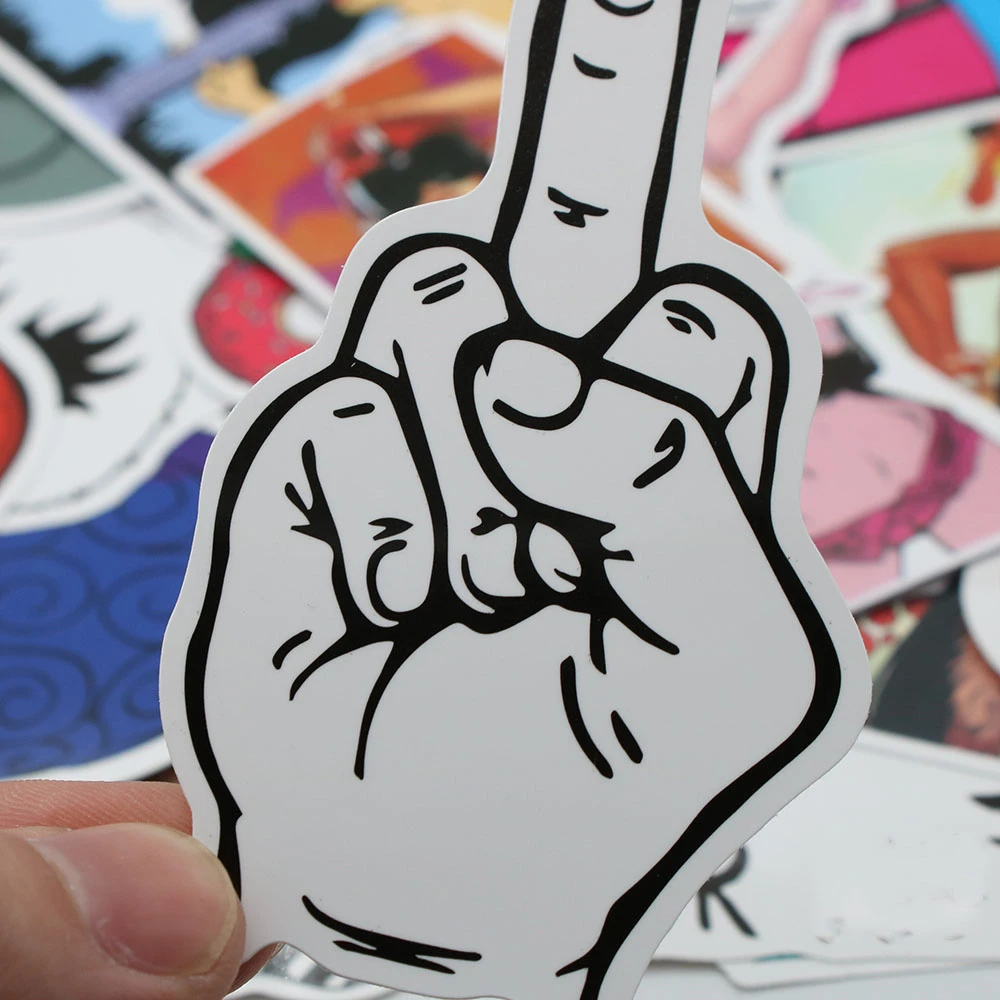 50 Pcs Mixed Cartoon Toy Stickers For Car Styling Bike Motorcycle Phone Laptop Travel Luggage Emoji Funny Sticker Bomb Decals