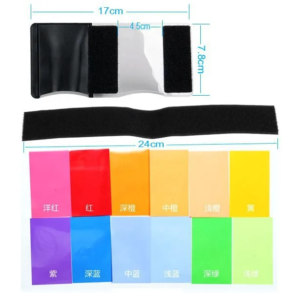 

12pc Strobist Flash Color Lighting Gel Pop Up Filter