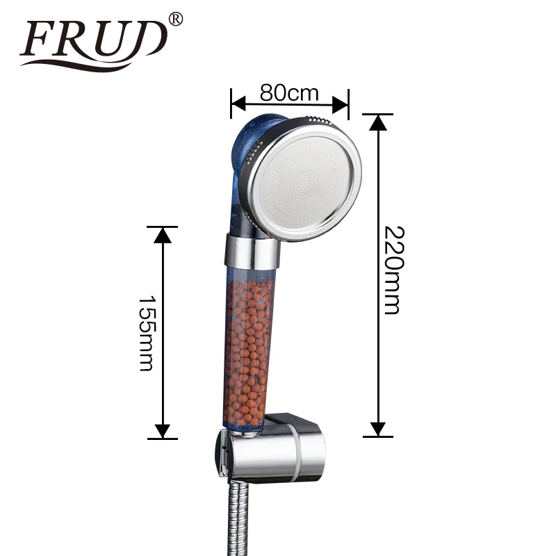 FRUD 2019 отрицательная Ионная спа Фильтруемая Регулируемая душевая головка с