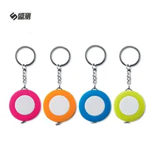 1,5 м раздвижная линейка из портативный, цвета леденцов брелок рулетка автоматический зажим мини линейка с сантиметр/дюйма mezro D1008