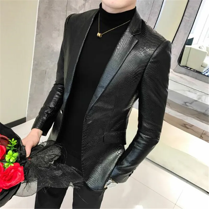 Мужская куртка из искусственной кожи для фитнеса Повседневная замшевая Casaco Masculino