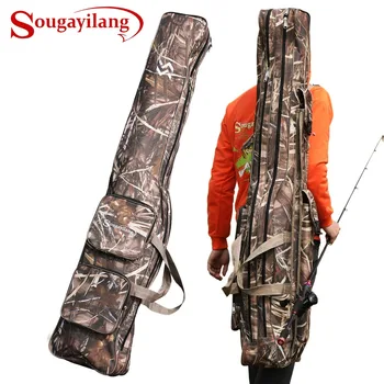 

Sougayilang Waterproof Fishing Bag 130cm Large Multifunctional Lure Fishing Tackle Bag for Fishing Rods Carp Fishing Bag Tackle