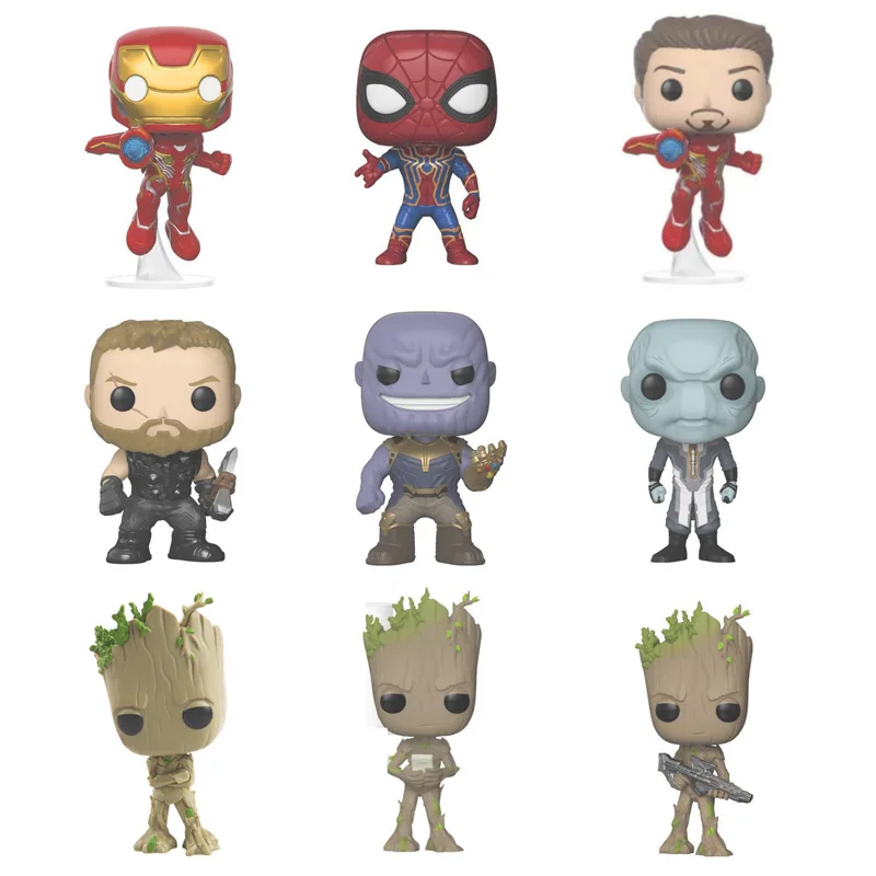 

Avengers 3 Infinity War Figurines Thanos Nendoroid 10cm PVC Model The Avengers Spiderman Action & Toy Figures