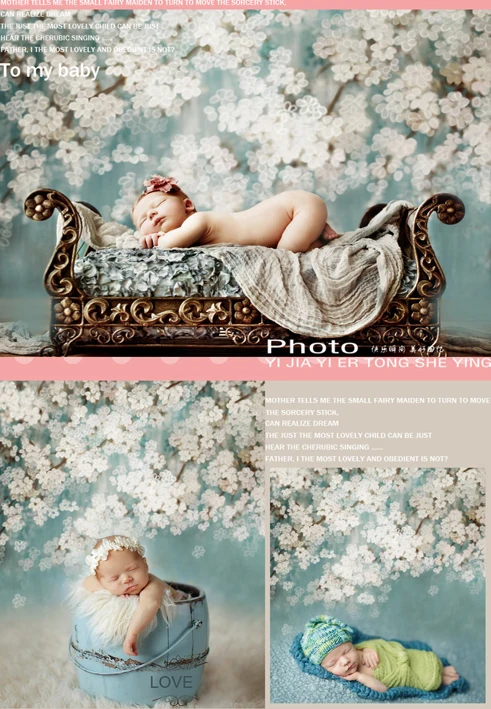 Фоны под заказ для камеры fotografia blue blossom фоны фотосъемки новорожденных детей фон
