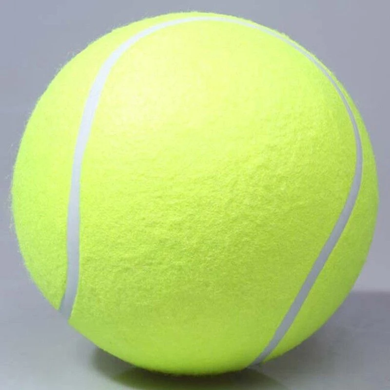 24 см/9.5 inch GIANT Теннис мяч для домашних животных, игрушка большой надувной Теннис Подпись Мяч Mega jumbo ПЭТ игрушка мяч открытый Крикет