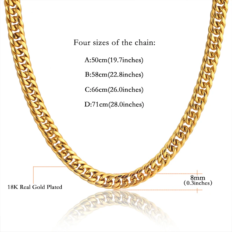 Ювелирные наборы, ожерелья и браслеты, опт, 8 мм, новинка, панк, золотой цвет, нержавеющая сталь, для женщин и мужчин, связанная цепочка