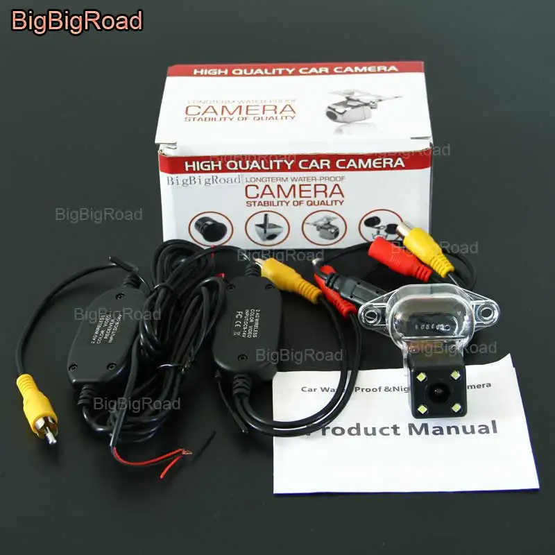 

BigBigRoad For Wuling Hongguang Wireless Camera Car Rear View Backup Reverse Camera CCD Night Vision Waterproof parking camera