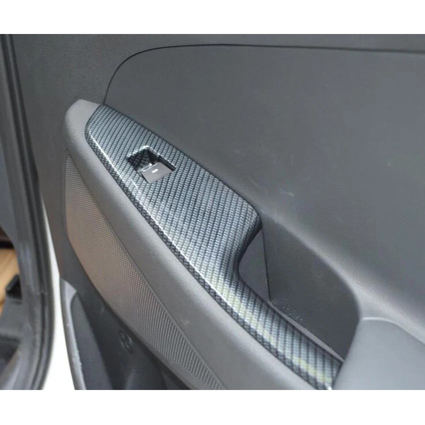 4 шт./компл. салона автомобиля Дверная ручка подлокотник Панель оконный переключатель кнопка рамка Накладка для укладки hyundai Tucson