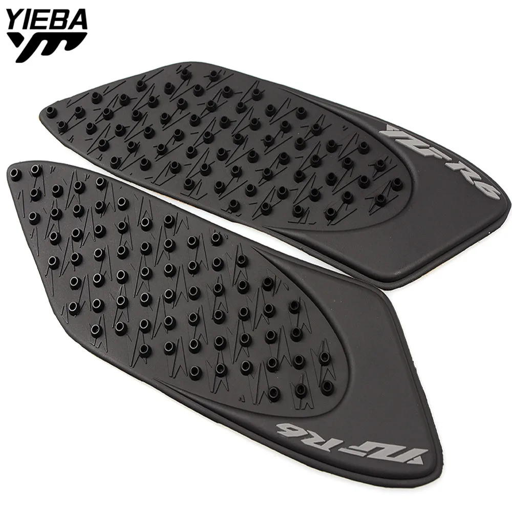 With yzf r6  Motorcycle Accessories Carbon Fiber Tank Pad tank Protector Sticker for YAMAHA YZFR6 YZF R6 YZF-R6 2006 2007