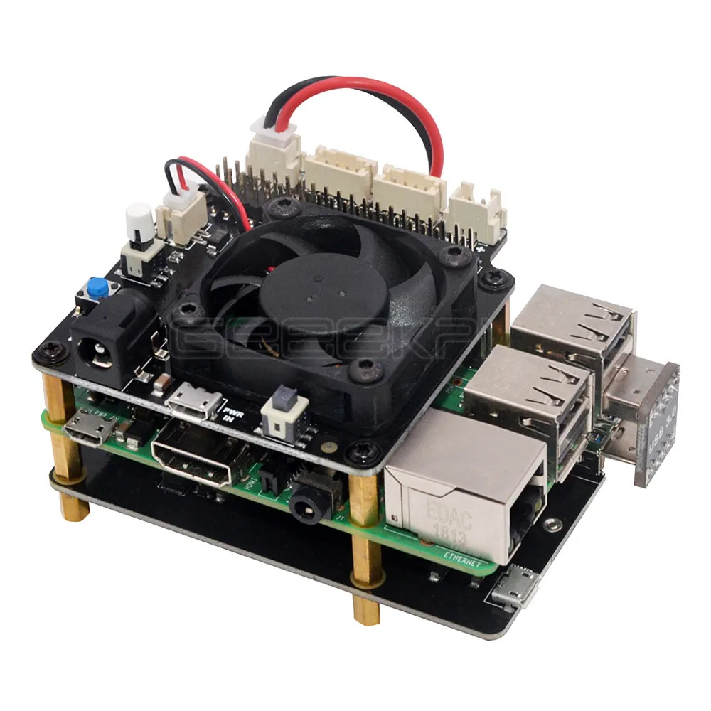 Плата расширения GeeekiPi X860 M.2 NGFF SATA SSD защитная плата USB 3 0 Jumper для Raspberry Pi 1 Model B +/2 B/3