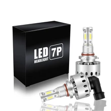 Lâmpada para farol automotivo h7, h1, led, h4, h11, h8, hb3, 9005, hb4, 9006, h3, 9012, hir2, cob, 90w farol de milha automotivo 12000lm 6000k 12v