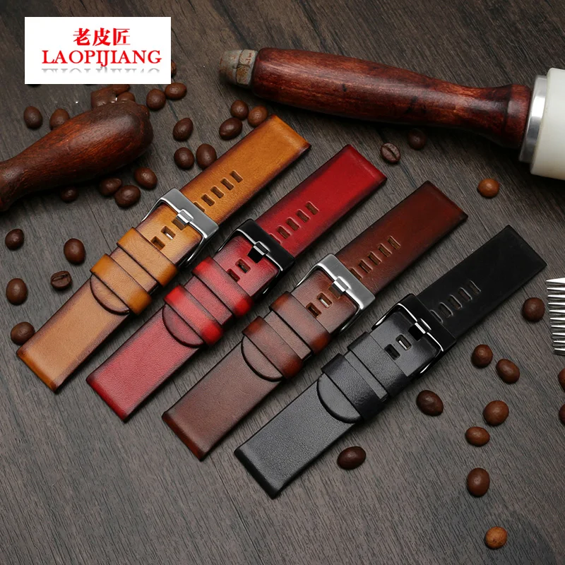 

Handmade strap for diesel DZ4323 DZ4283 DZ1657 DZ4309 watch band 22mm 24mm 26mm duty quality vintage genuine leather bracelet