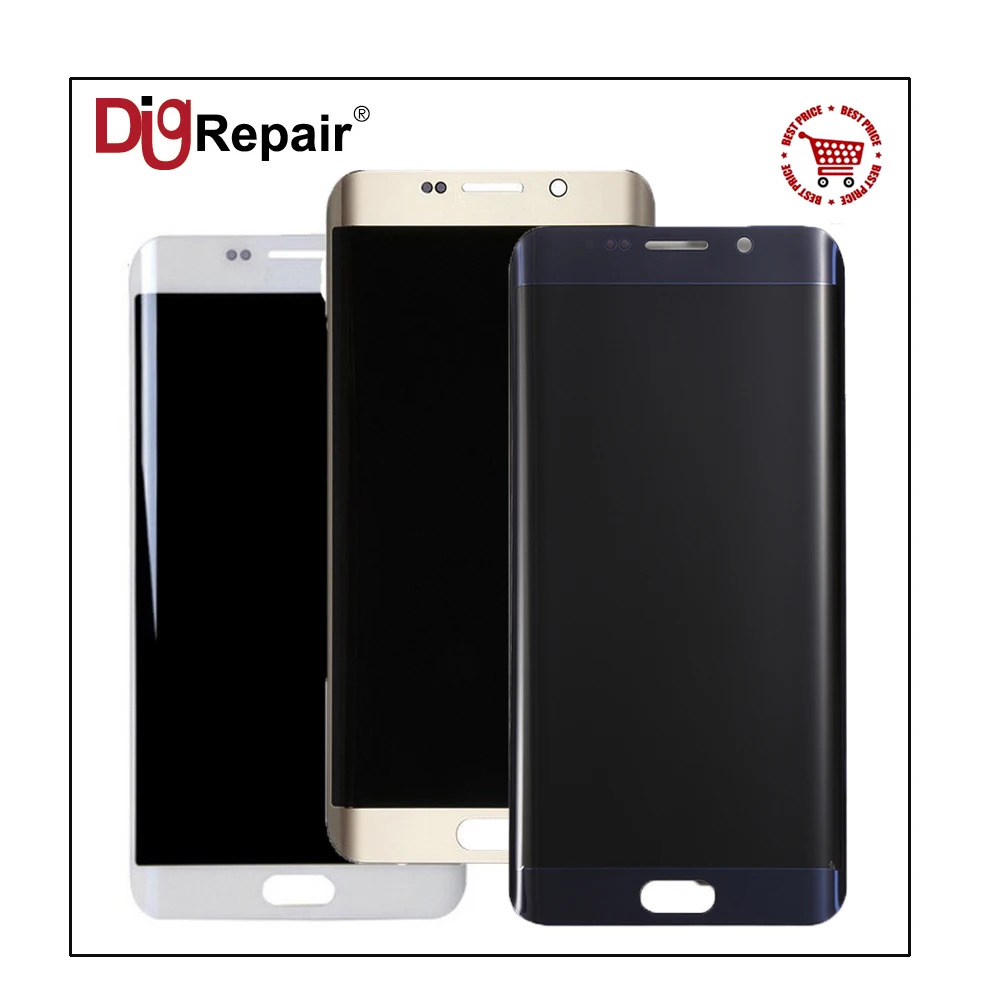 3 цвета для samsung Galaxy S6 Edge Plus SM-G928F G928A G928T G928P G928V ЖК-дисплей сенсорный экран дигитайзер сборка части