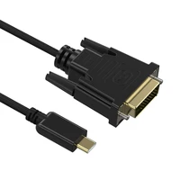 ל usb Usb C ל- DVI (24 + 1) כבל מתאם, Usb3.1 מסוג C / Thunderbolt 3 ל- DVI 4Kx2K @ 30Hz עבור Macbook, Macbook Pro / Imac, Chromebook Pixel (3)