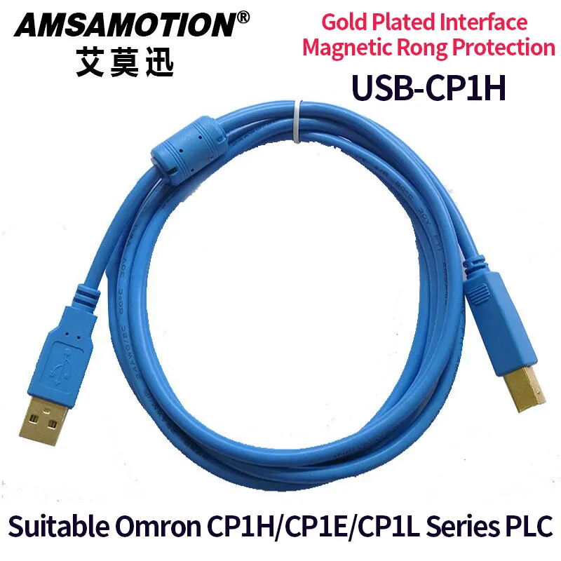 USB-CP1H ПЛК кабель подходит для Omron CP1H CP1E CP1L CP1G серии ПЛК линия загрузки - Цвет: Gold Plated Type