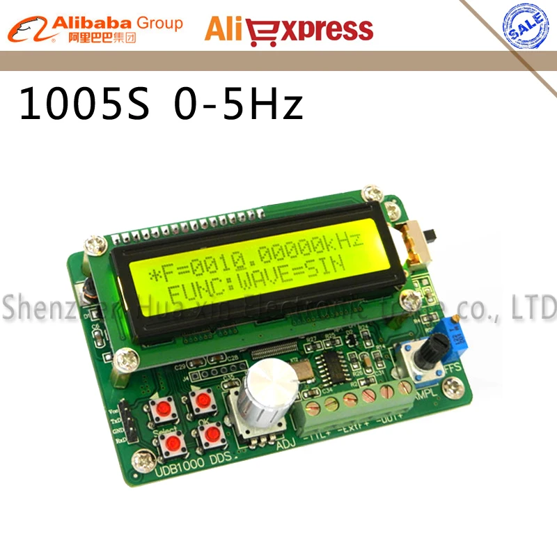 

UDB1005S series DDS Signal source module Signal generator 5MHz Frequency sweep and Communication function 60MHZ frequency meter