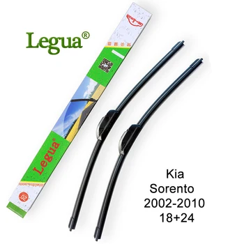 

Legua car Windscreen Windshield Wipers blade for Kia Sorento,2002-2010,18"+24",car wiper rubber,Soft Frameless Bracketless