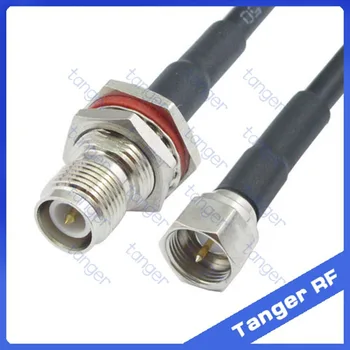 

Hot Selling Tanger F male plug to RP-TNC female connector straight RF RG58 Pigtail Jumper Coaxial Cable 20inch 50cm High Quality