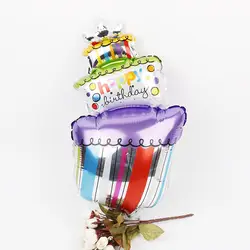 18 дюймов день рождения торт фольга воздушные шары 50 шт. детская игрушка в ванную день рождения партии поставки баллон дети любовь подарок