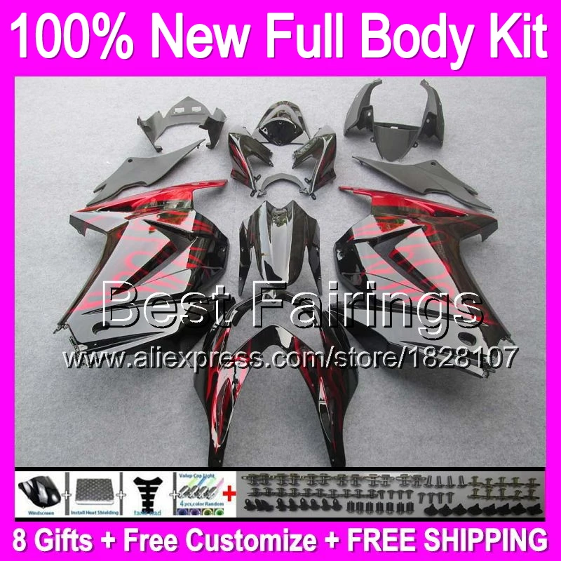 +decal+Tank For Kawasaki red flames Ninja EX250 250 250R B54 08 09 10 11 12 2008 2009 red black 2010 2011 2012 ZX250R Fairing +decal+Tank For Kawasaki red flames Ninja EX250 250 250R B54 08 09 10 11 12 2008 2009 red black 2010 2011 2012 ZX250R Fairing