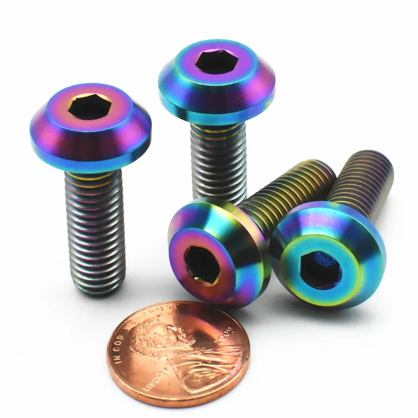 

1 Pack M8 x20/25/30mm Bolt Motorcycle Calipers Disc Brake Ti Bolt Titanium Bolts Hexagon Socket Titanium Screws Ti Fastener
